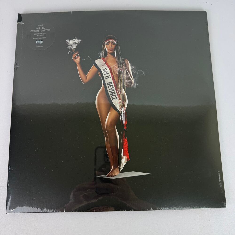 Beyonce Cowboy Carter Limited Snake Face White Double Vinyl LP New Seals Broken